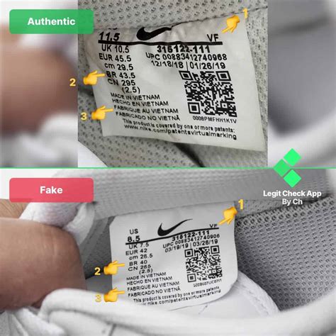 authentic nikes better quality than fake|how to check for genuine nikes.